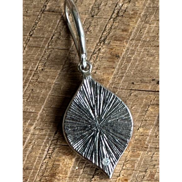 White Boho Drop Earrings Silver Tone Mosaic Beaded Design - Picture 4 of 5